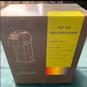 Electric hot air popcorn maker machine  new in box